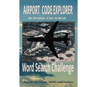 Airport Code Explorer: Word Search Challenge: Explore the Skies One Code at a Time| Perfect for pilot and travel lovers relaxing time