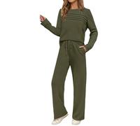 Airport Outfits for Women UK Oversized Tracksuit Sets red coffee navy pink grey yellow Crewneck Sweatshirts and Drawstring Jogger Trousers with Pockets Cozy Co Ord 2 Piece Lounge Wear Set xxl 2xl 4xl