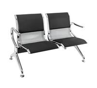 Airport Reception Chair Leather Waiting Room Seat with Armrests Office Reception Seating for Hospital Bank and Business Lounge - Comfortable & Stylish
