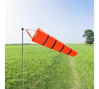 Airport Windsock, 150Cm for Red Airport Windsock Rip-Stop Polyester Wind Measurement Sock Bag, Accurate Wind Measurement