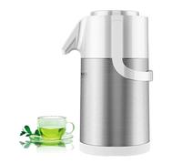 Airpot Coffee Dispenser Thermal with Pump,3L/102 Oz Insulated Jug Stainless Steel Large Airpot Coffee Carafe Lever Action for Hot/Cold Water(Silver)