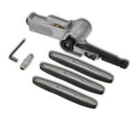 Airpress Pneumatic Belt Sander with 3x Belts Adjustable Grinding Head vidaXL