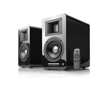 AirPulse A100 Active Bookshelf Bluetooth HiRes Audio Speaker System with Signature Phil Jones Design - Black