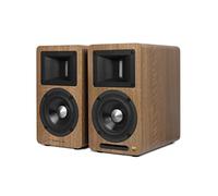 Airpulse EDIFIER A80-2.0 Shelf Speaker System (100 W) with Bluetooth V5.0 (aptX), Horn to Band Tweeter for precise and clear highs, versatile connection possibilities,