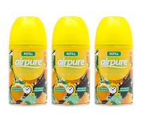 airpure 3 X FRESHMATIC AUTOMATIC SPRAY REFILLS 250ML CITRUS ZING AIRWICK COMPATIBLE, Pack of 3