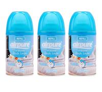 airpure 3 X FRESHMATIC Automatic Spray Refills 250ML Fresh Linen AIRWICK Compatible, Blue, Pack of 3