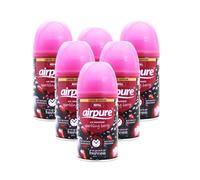 airpure 6 X FRESHMATIC AUTOMATIC SPRAY REFILLS 250ML SPARKLING BERRY AIRWIC