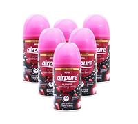 airpure 6 X FRESHMATIC AUTOMATIC SPRAY REFILLS 250ML SPARKLING BERRY AIRWICK COMPATIBLE, Pack of 6
