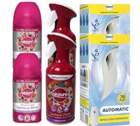 Airpure Air Freshener Bundle -2x Automatic Unit + 2x Sparkling Berry Sprays (250ml)+2refills Timed Release Device, Refill & Manual Trigger Spray for Long-Lasting Freshness in Any Room