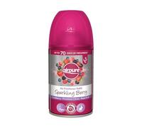 Airpure Air Freshener Refill, Automatic, Easy Installation, Refreshing Aroma, Quick Acting, Leak Resistant, Ideal for Homes, Offices, Hotels & Commercial Spaces, 250ml (Sparkling Berry, Pack of 1)