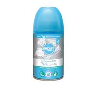 Airpure Air Freshener Refill, Automatic, Easy Installation, Refreshing Aroma, Quick Acting, Leak Resistant, Ideal for Homes, Offices, Hotels & Commercial Spaces, 250ml (Fresh Linen, Pack of 1)