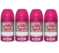 Airpure Air Freshener Refill Tins (4 x 250ml) Automatic Air Freshener Refills (Sparkling Berry)