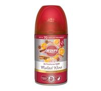 AIRPURE Air-O-Matic Air Freshener Refill, 250ml, Automatic Spray Fragrance for Home, Office, Kitchens and Anywhere for a Burst of Fresh Scent - Mulled Wine Fragrance