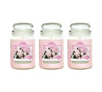 Airpure Blush Peony Scented Candle Jar Large For Home Décor 18 Oz - Pack Of 3