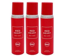 Airpure Designer Collection Body Spray Bundle (3 Pack) (Red Heart)