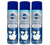 Airpure Fresh Foam Mighty Mousse Bathroom & Toilet Cleaner (3 x 500ml) (Atlantis Bay)