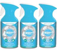 Airpure & Fresh Fresh Linen Air Freshener Trigger Spray 250ml, Infused with Peony, Vetiver, and Jasmine Frangrance, Pack of 3