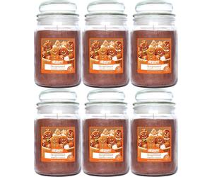 Airpure Gingerbread Spice Scented Candle For Bedroom Living Room 510g x 6