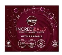 Airpure Incrediballs Scented Laundry Sheets Petals & Pearls 20 pcs
