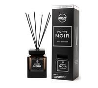 Airpure Luxury 1000ml Reed Diffuser - Designer Collection with Extra Thick Black Reeds (Poppy Noir)