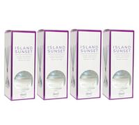 Airpure Luxury Reed Diffusers 100ml (4 Pack) with Thick Black Reeds (4 x Island Sunset)