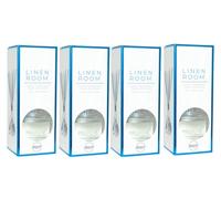 Airpure Luxury Reed Diffusers 100ml (4 Pack) with Thick Black Reeds (4 x Linen Room)