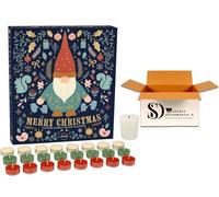 Airpure Luxury Scented Candle Advent Calendar 2023-24 | 24 Candles Including 23 Tea Lights & 1 Votive | 5 Festive Scents | 100+ Hours of Fragrance | Elegant Foiled Design | Gift for Women & Home Decor