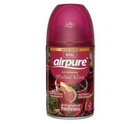 AIRPURE Air-O-Matic Air Freshener Refill, 250ml, Automatic Spray Fragrance for Home, Office, Kitchens and Anywhere for a Burst of Fresh Scent - Mulled Wine Fragrance