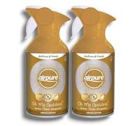 AírPurē | Oh My Goddess - Air Freshener | Amber Violet Bergamot Fragrance | Neutralise Odours - Long-Lasting Fragrance - No Wet Spray or Added Water | 250mL Each