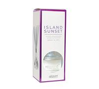 AIRPURE Reed Diffuser, 100ml Oil Set with Sticks, 8X Black Reeds, Continuous Room Scent, Diffusers for Home Use in Living Room, Kitchen or As Bathroom Freshener - Island Sunset Fragrance, 100MLRD-314