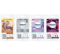 Airpure Scented Wax Melts (4 Pack) Home Baking, Pure Heaven, Fairytale Kisses & Raspberry Bliss (Option35)