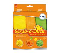 airpure Scrub-a-Duck Microfibre Cloths (3 Pack) | Quick & Easy to Use | Removed