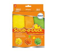 airpure Scrub-a-Duck® Microfibre Cloths (3 Pack) | Quick & Easy to Use | Removed Dirt, Dust & Grease |Machine Washable & Reusable