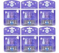Airpure Symphony of Scents Plug-in Refills (6 Pack) Compatible with 3volution (Island Dreams)