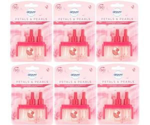Airpure Symphony of Scents Plug-in Refills (6 Pack) Compatible with 3volution (Petals & Pearls)