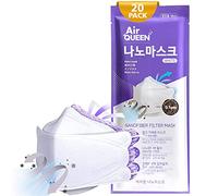 AIRQUEEN Authentic [30 Pack] 3-Layers Nano-Filter Face Safety Mask for Adult [Individually Packaged] [Made in South Korea]