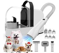 AIRROBO PG10 Dog Clipper with Pet Hair Vacuum, Silent Cat Vacuum Cleaner with Care Tools, 1.4L Dust Tank
