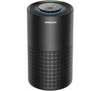 AIRROMI Air Purifier for Bedroom with HEPA 3-in-1 Filter, Pet Air Purifier for Home Cat Pee Smell, Covers Upto 990 Ft², Quiet 360°intake Air Cleaner for pet hair,allergies,Dust,Smoke A2001 Black