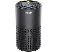 AIRROMI Air Purifier for Bedroom with HEPA 3-in-1 Filter, Pet Air Purifier for Home Cat Pee Smell, Covers Upto 990 Ft², Quiet 360°intake Air Cleaner for pet hair,allergies,Dust,Smoke A2001 Black