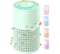 AIRROMI Air Purifier for Bedroom with HEPA 3-in-1 Filter, Pet Air Purifier for Home Cat Pee Smell, Covers Upto 990 Ft², Quiet 360°intake Air Cleaner for pet hair,allergies,Dust,Smoke A2001 Green