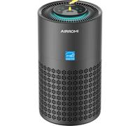 AIRROMI HEPA Air Purifier for Home, 990 ft², 23dB, Pets, Allergies & Pollen | 3-Stage HEPA Filter + Active Carbon, Captures 99.97% at 0.3µm, Dust, Pet Dander, Odour, Wide Air Intake, Aroma, A2001, Black