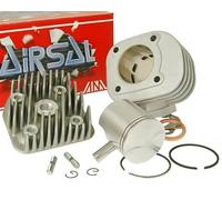 Airsal Alu-Sport 70ccm cylinder kit for Malaguti F12 Phantom AC | Air-cooled, 10mm piston pin, OEM 01131046 compatible with Minarelli horizontal AC, Yamaha Neos 50 up to 07/2007