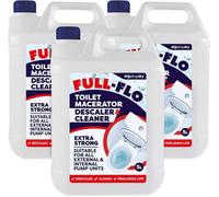 Airsenz 3 X 5L Full-Flo Toilet Macerator Descaler & Cleaner - Suitable For All Pump Units Including Saniflo