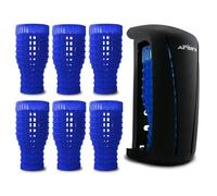 Airsenz Black Non Aerosol Air Freshener Dispenser and 6 Gel Refills - 50% More Fragrance Content than other Brands - 60 Day Odour Control per Gel Refill - No Harmful Aerosols (Cotton Bloom)