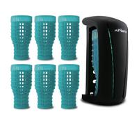 Airsenz Black Non Aerosol Air Freshener Dispenser and 6 Gel Refills - 50% More Fragrance Content than other Brands - 60 Day Odour Control per Gel Refill - No Harmful Aerosols (Ocean)