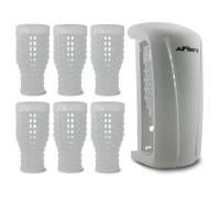 Airsenz Non Aerosol Air Freshener Dispenser and 6 Gel Refills - 50% More Fragrance Content than other Brands - 60 Day Odour Control per Gel Refill - No Harmful Aerosols (Tiger Lily)