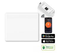 Airsenz Slimline App Controlled Electric Panel Heater With 24/7 Timer And Thermostat 1Kw