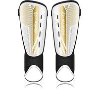 AirsFish Shin Pads Boys CE Certified Kids Shin Pads with Ankle Protection,Breathable Non Slip Extended Adjustable Straps