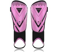 AirsFish Shin Pads Boys CE Certified Kids Shin Pads with Ankle Protection,High Strength Shin pad,Breathable Non Slip Extended Adjustable Straps,Protective Football Equipment for Boys and Girls