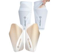AIRSFISH Soccer Shin Guards for Kids Youth Adults,Shin Pads and Sleeves with Optimized Insert Pocket EVA Cushion,Reduce Shocks and Injuries for Boys Girls Men for Football Games